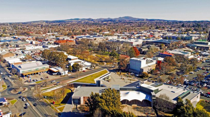 Aerial view of Orange